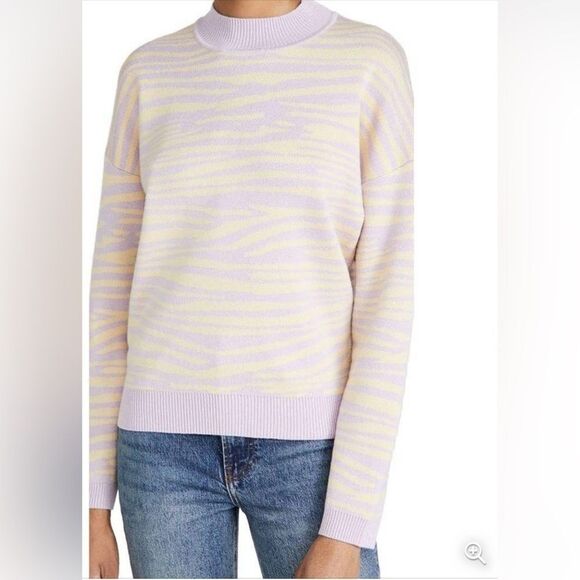 WAYF Way Sweaters Vincent Intarsia Sweater  Size S NWT $80 - Picture 2 of 10